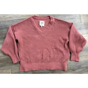 Aerie Women's V-Neck Sweater in Dusty Rose
